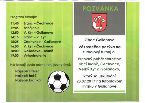 Futbalový turnaj Golianovo